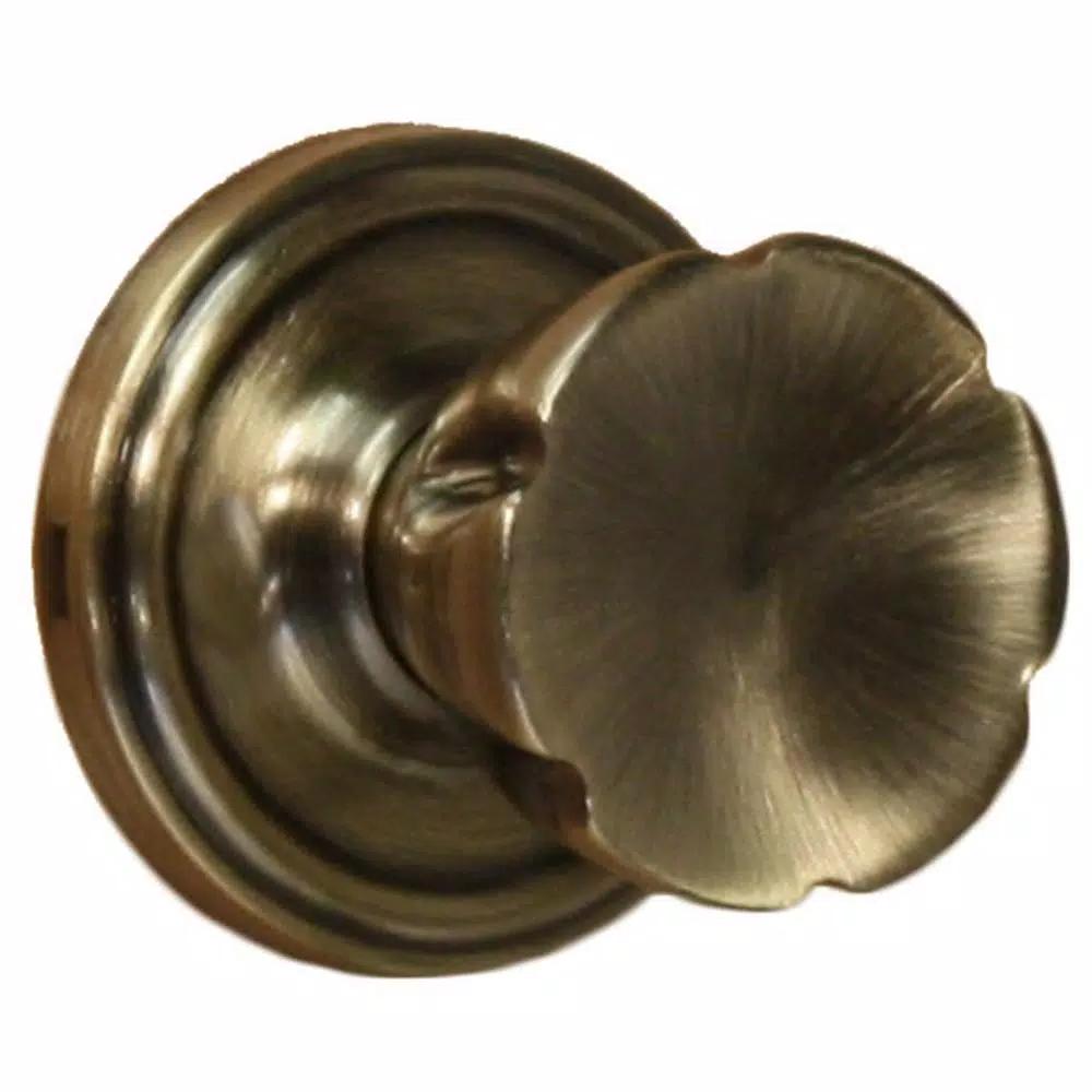Weslock Antique Brass Privacy Door Knob - ANSI Grade 2 Interior Bed/Bath Hardware