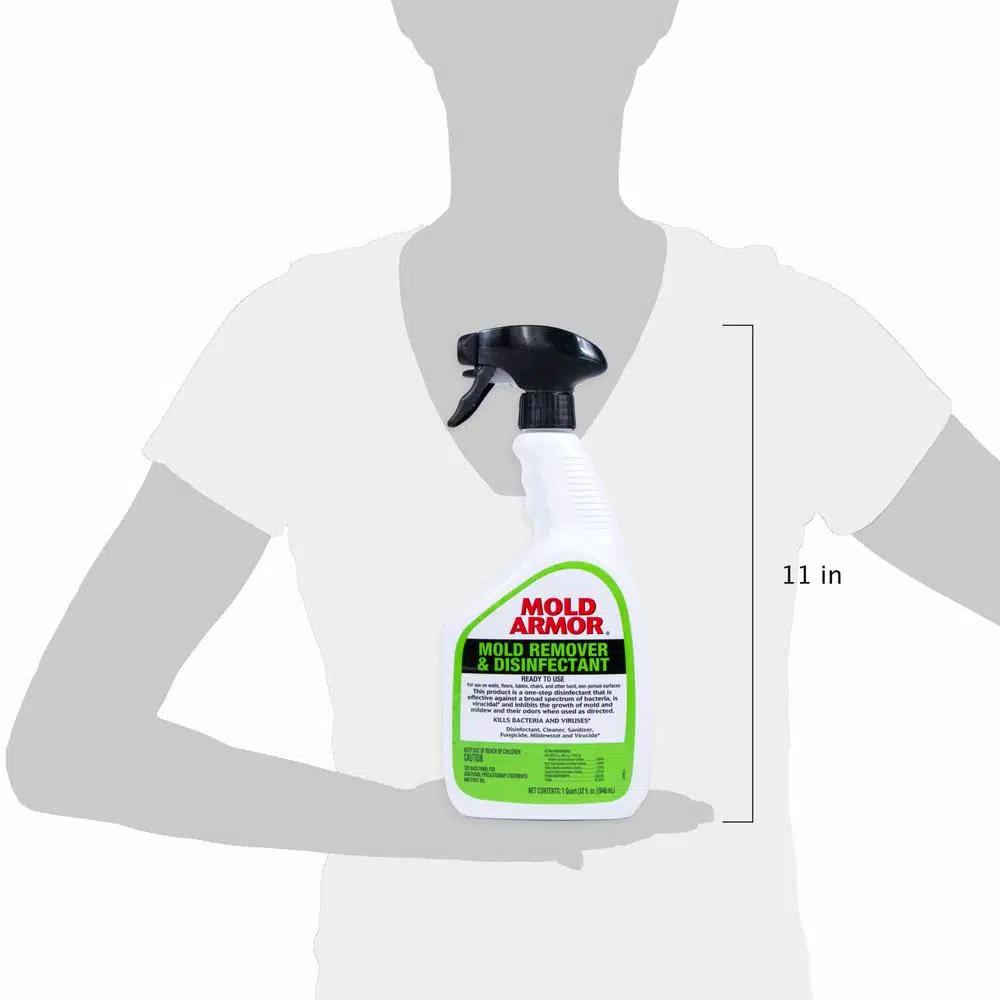 Mold Armor Mold Remover and Disinfectant Pro-Strength, 32 oz.