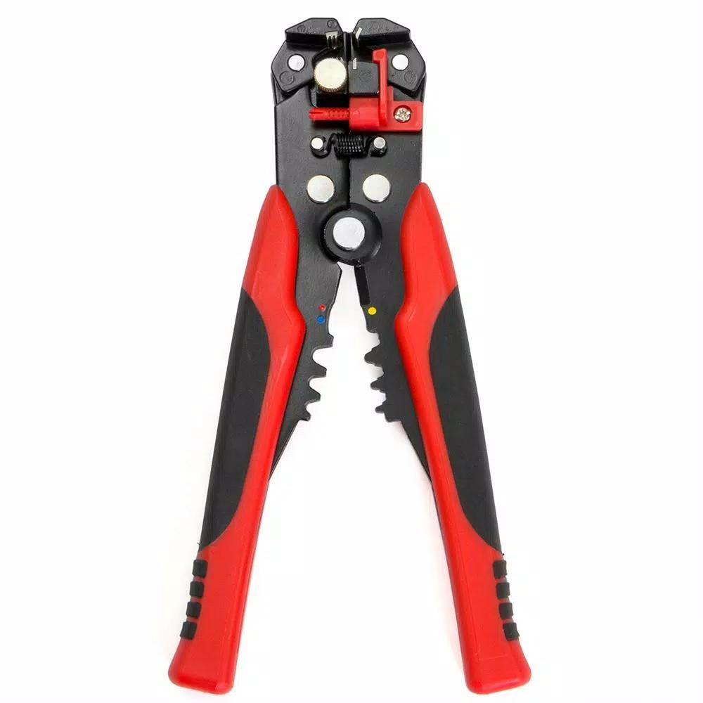 XtremepowerUS Stark 8 in. Self-Adjusting Wire Stripper, Cutter, and Crimper for 4-22 AWG