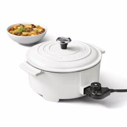 Starfrit THE ROCK 3.2 Qt. Electric Casserole Slow Cooker, 1200W, White thumbnail 7