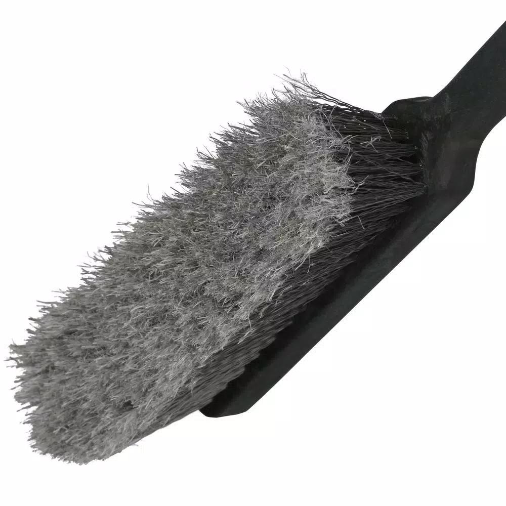 HDX 9 in. Bench Brush with 14 in. Polypropylene Handle for Commercial Kitchens
