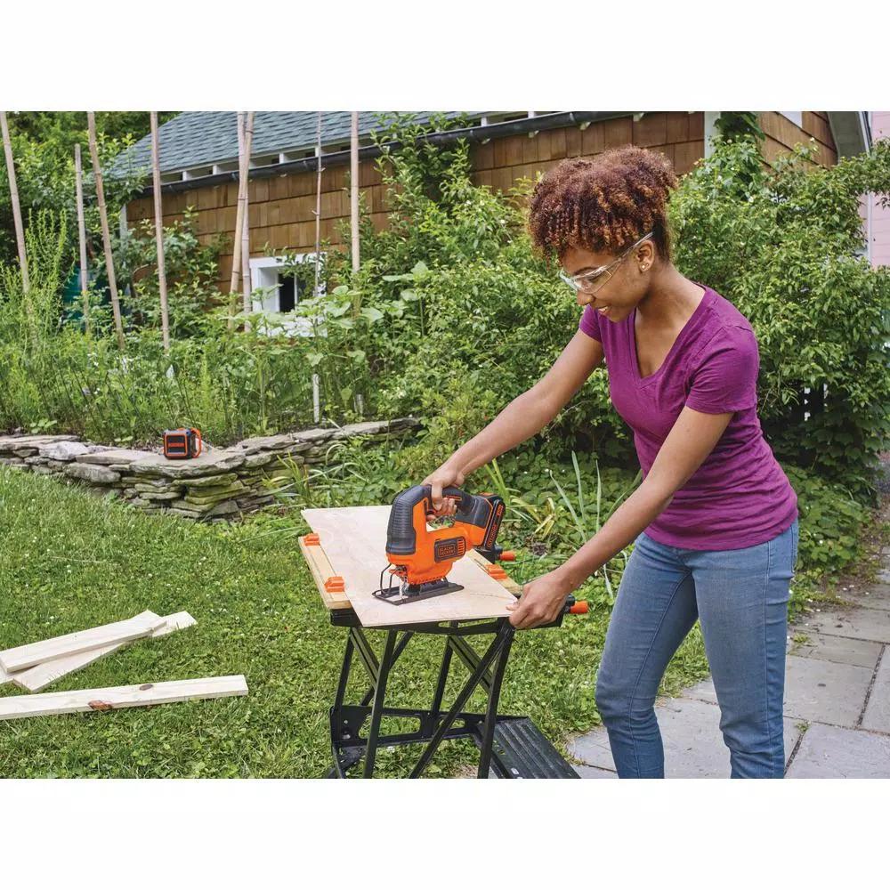 BLACK+DECKER 20V MAX Cordless Jigsaw Kit with 1.5 Ah Lithium-Ion Battery and Charger