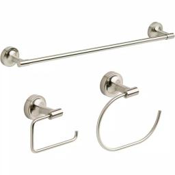 Franklin Brass Voisin 3-Piece Brushed Nickel Bath Hardware Set thumbnail 2