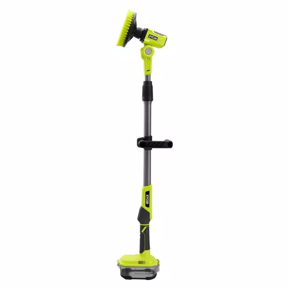 RYOBI 18V ONE+ Cordless Telescoping Power Scrubber, IPX7 Water Resistant