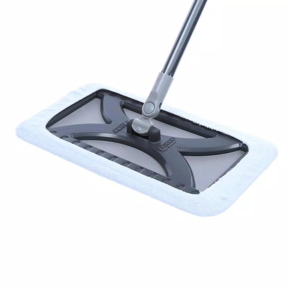 Quickie Professional Hardwood Floor Flat Mop with 48 in. Steel Handle and Terry Cloth Mitt