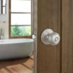 Defiant Stainless Steel Privacy Door Knob Set for Bedroom and Bathroom thumbnail 3