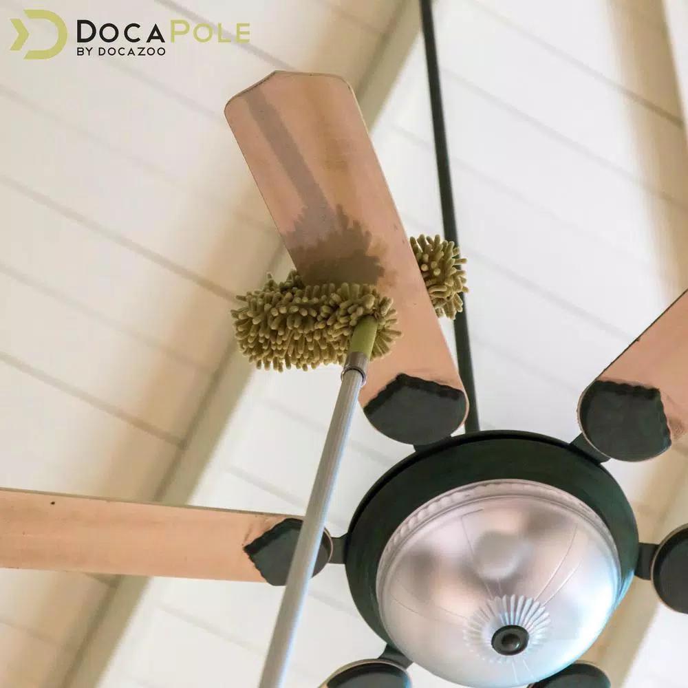 DocaPole 7 ft. to 30 ft. Telescopic Extension Pole with Flexible Microfiber Ceiling Fan Duster Kit