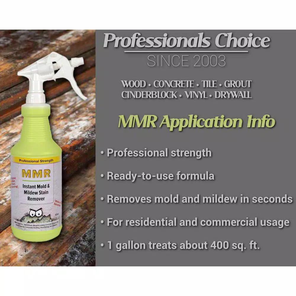 MMR Professional Instant Mold and Mildew Stain Remover, 32 oz.