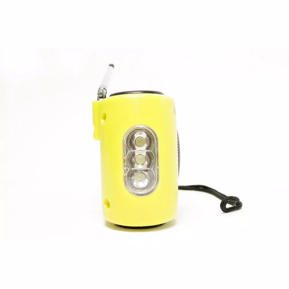 Mayday The Element Dynamo Powered Solar Emergency Radio and Flashlight with NOAA Weather Alert, Yellow