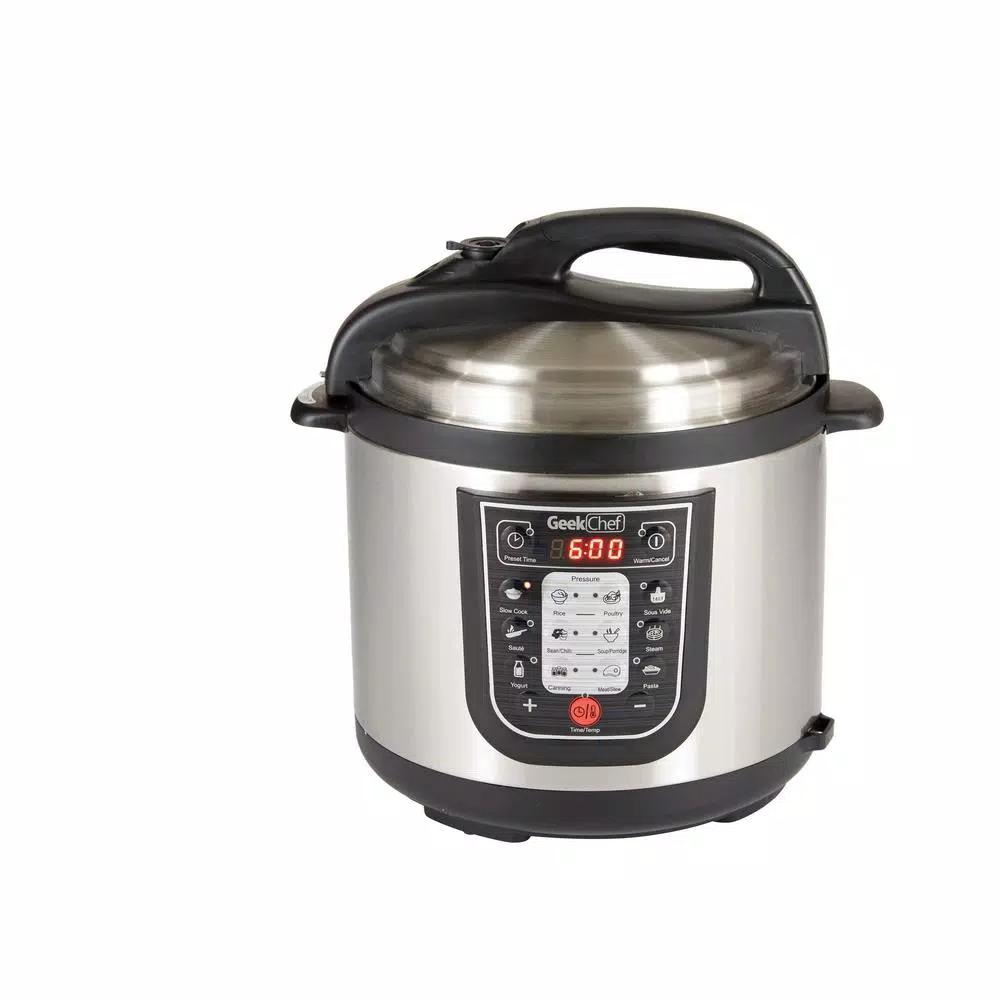 Geek Chef GeekChef 11-in-1 Electric Pressure Cooker, 6 Qt. Multi-Function Programmable Cooker with Sous Vide & Timer