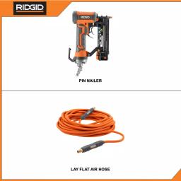 RIDGID 23-Gauge 1-3/8 in. Headless Pin Nailer with 50 ft. Lay Flat Air Hose Kit thumbnail 2