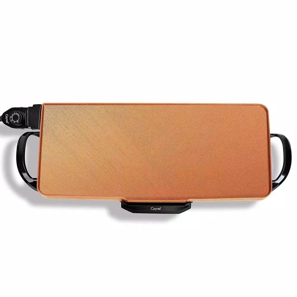 Boyel Living 1700W Electric Griddle with Nonstick Surface and Warming Function, Copper