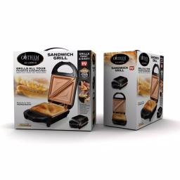 Gotham Steel Ti-Ceramic Non-Stick Single Sandwich Maker, Black thumbnail 4