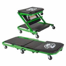Pro-Lift Z-Creeper 2-in-1 Mechanic Creeper and Seat, 36 in., 300 lb. Capacity, Black/Green thumbnail 1