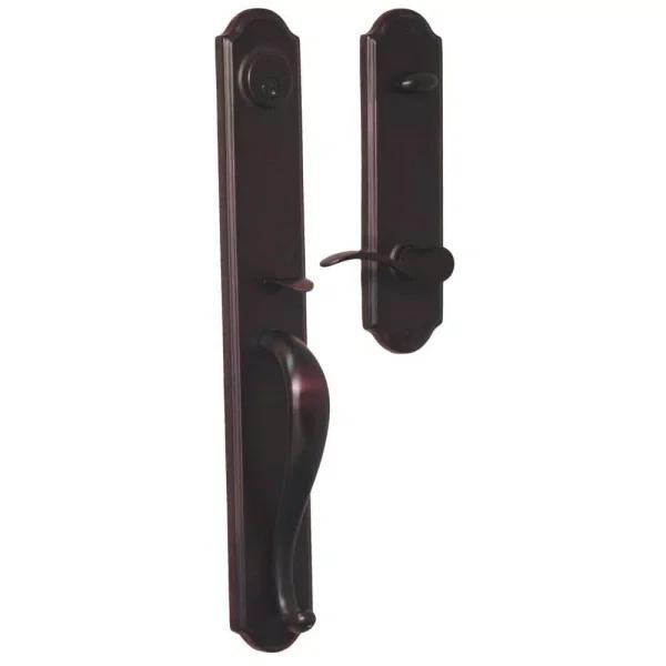 Weslock Philbrook Single Cylinder Keyed Entry Handleset, Oil Rubbed Bronze, Right-Hand
