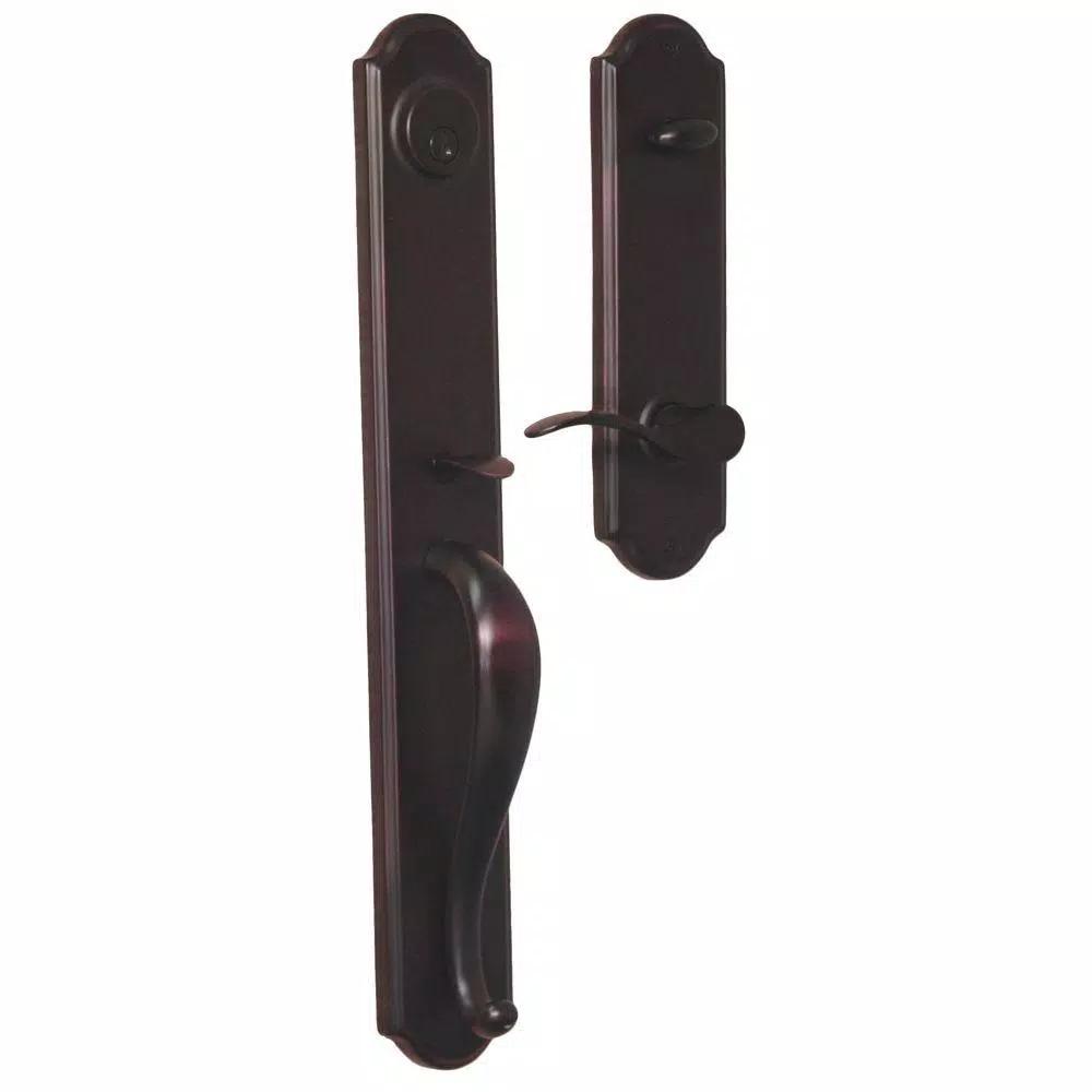 Weslock Philbrook Single Cylinder Keyed Entry Handleset, Oil Rubbed Bronze, Right-Hand