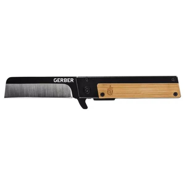 Gerber Quadrant 2.7 in. Straight Edge Sheepsfoot Pocket Knife with Bamboo Handle