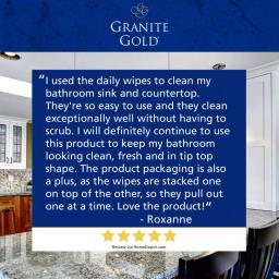 Granite Gold Daily Cleaner Wipes for Natural Stone and Quartz, 24 Count thumbnail 6