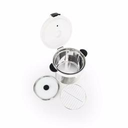 Tayama TXM-70XL 7 Qt. Stainless Steel Thermal Cooker and Slow Cooker, White thumbnail 4