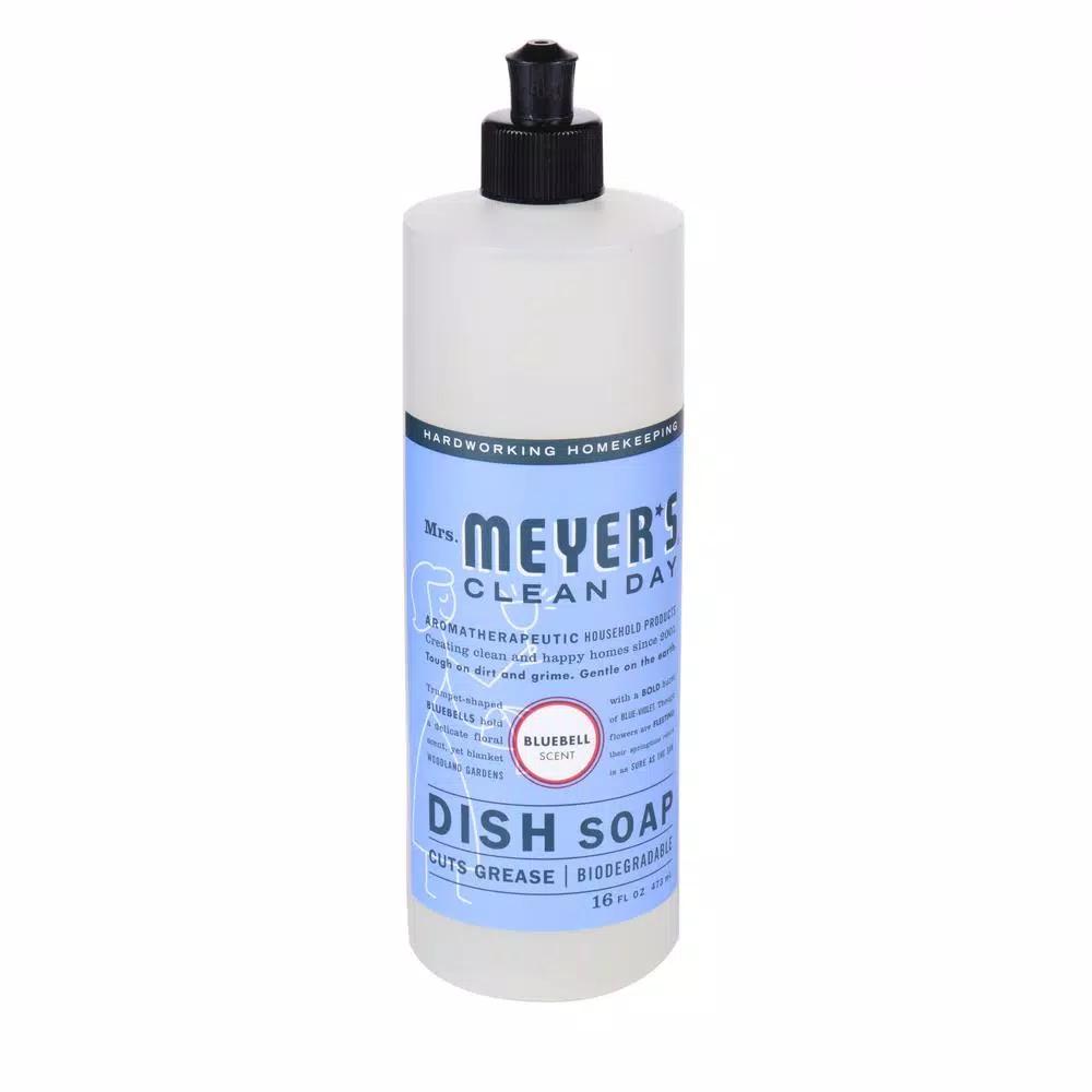 Mrs. Meyer's Clean Day Liquid Dish Soap, Bluebell, 16 oz. (Case of 6)