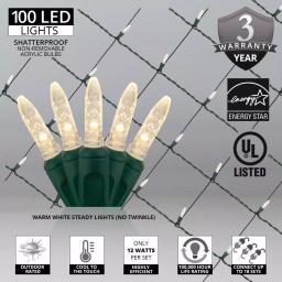 Wintergreen Lighting 48 in. x 72 in. 100-Light M5 LED Warm White Net Light Set thumbnail 3
