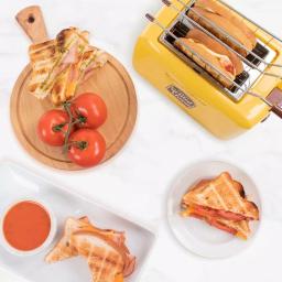 Unbranded Yellow Grilled Cheese Toaster with Extra-Wide Slots and Removable Baskets thumbnail 3