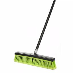 Alpine Industries 18 in. 2-in-1 Squeegee Push Broom, Green Multi-Surface Indoor/Outdoor thumbnail 1