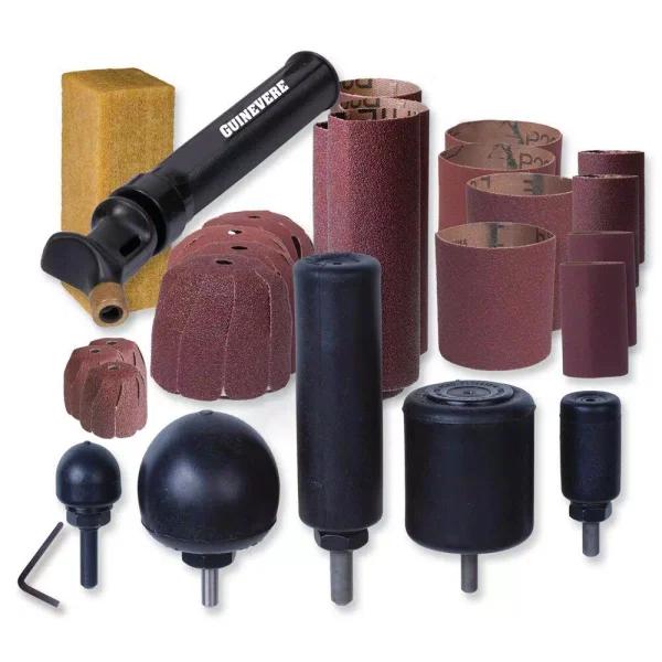 King Arthur's Tools Guinevere Kirjes Pneumatic Miniature Sanding and Polishing Kit