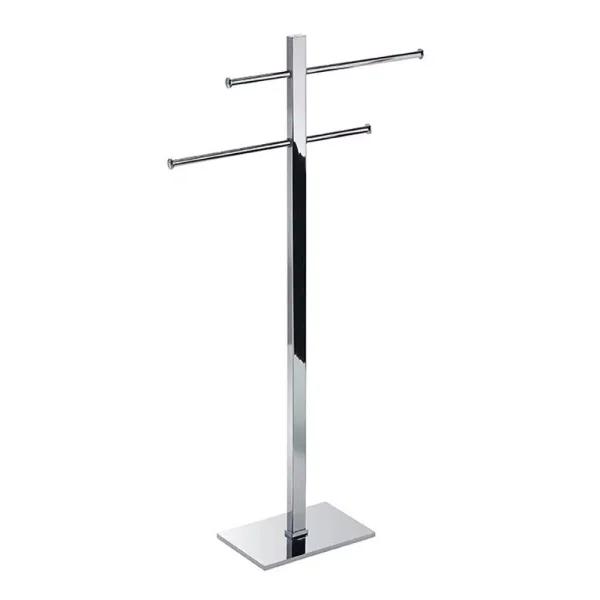 Nameeks Gedy Bridge Freestanding Towel Rack, Stainless Steel with Polished Chrome Finish
