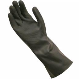 Grease Monkey Pro Cleaning Neoprene Multi-Purpose Gloves, Long Cuff, Black, XL thumbnail 1