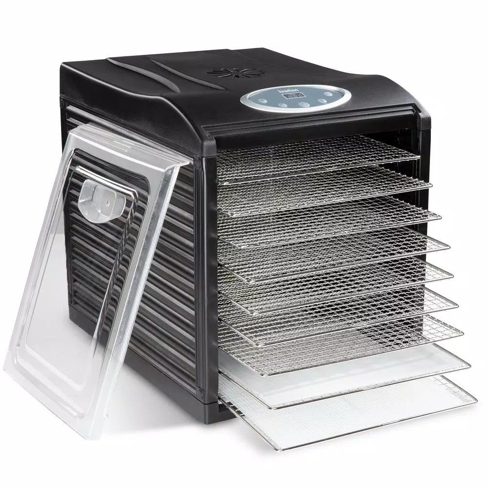 Ivation Stainless Steel Food Dehydrator Machine with 9 Trays, 600W Digital Timer & Temperature Control