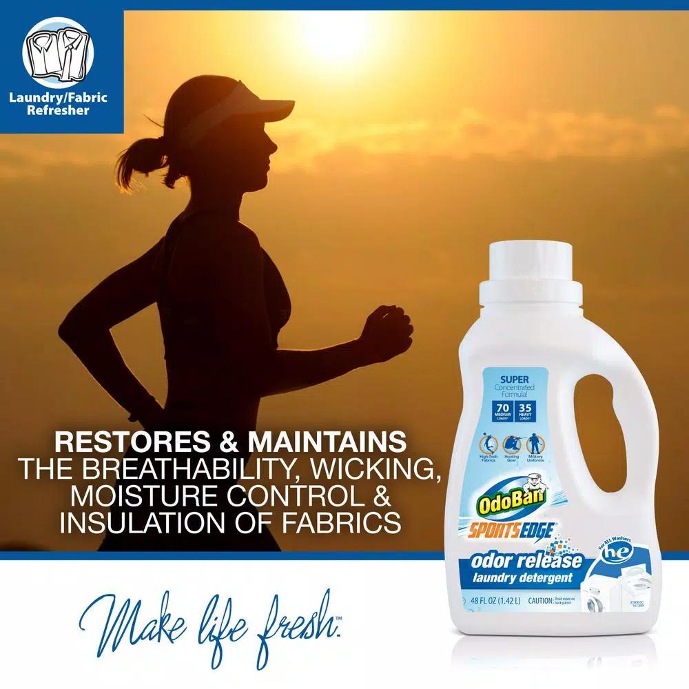 OdoBan Sports Edge Odor Release Laundry Detergent, 48 oz.