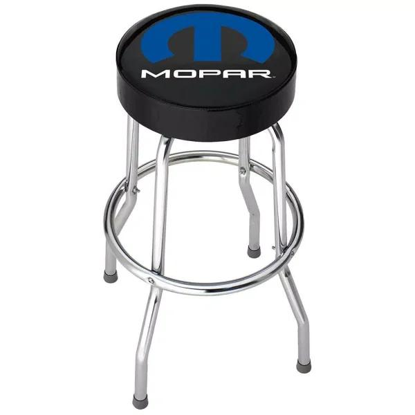 Plasticolor MOPAR Officially Licensed Garage Stool with Chrome Plated Legs