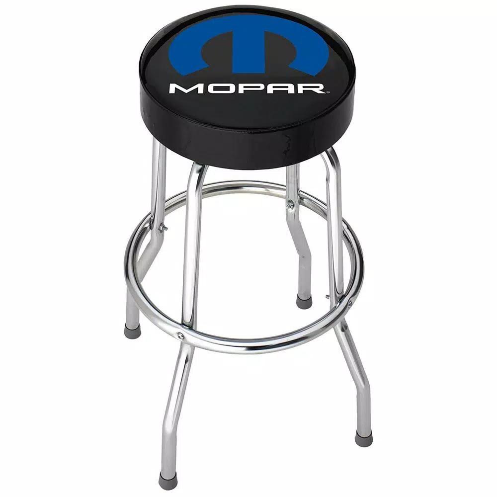 Plasticolor MOPAR Officially Licensed Garage Stool with Chrome Plated Legs