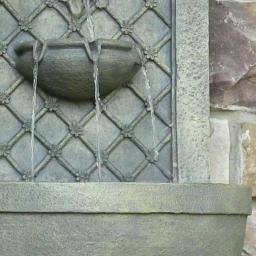 Sunnydaze Decor Rosette Resin French Limestone Solar-On-Demand Outdoor Wall Fountain thumbnail 3