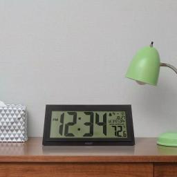 La Crosse Technology 15 in. Extra-Large Textured Atomic Digital Clock - Black, Wall or Tabletop thumbnail 6