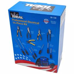 Ideal Electrical 14-Piece Professional Electrical Tool Kit with Journeyman Tote Bag thumbnail 1