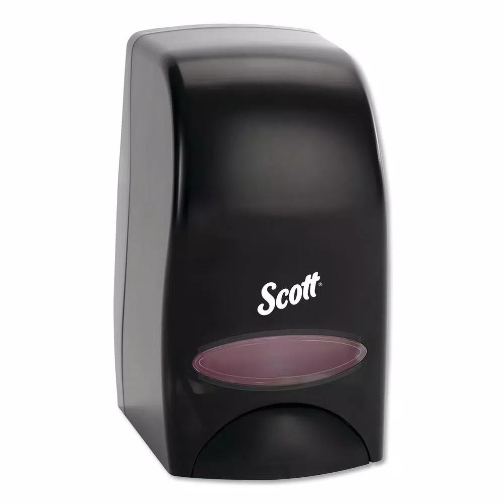 Scott 1000 ml Black Essential Manual Liquid Skin Care Dispenser