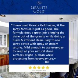 Granite Gold Natural Stone Daily Cleaner, Streak-Free Formula, 24 oz (3-Pack) thumbnail 6