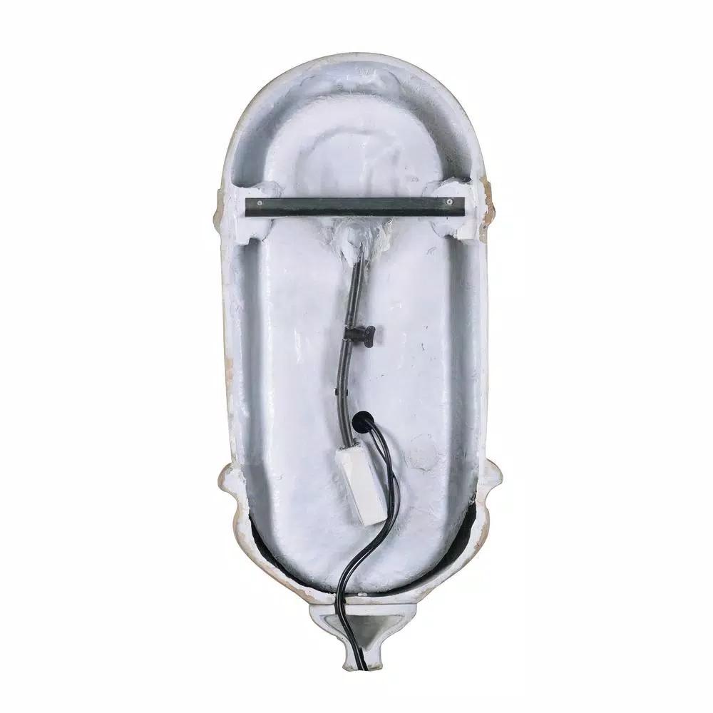 Kenroy Home Royal Resin Lionhead Wall Fountain - Sandstone Finish Mediterranean Outdoor Water Feature