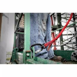 Milwaukee 10 lb. 72 in. Extended Reach Locking Tool Lanyard, Red thumbnail 2