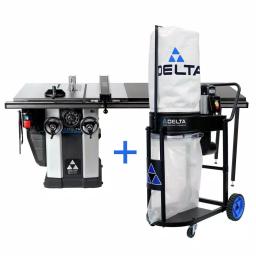 Delta 36-L552 10 in. Unisaw Left Tilt Cabinet Saw with 52 in. Biesemeyer Fence and 1.0 HP Dust Collection System thumbnail 1