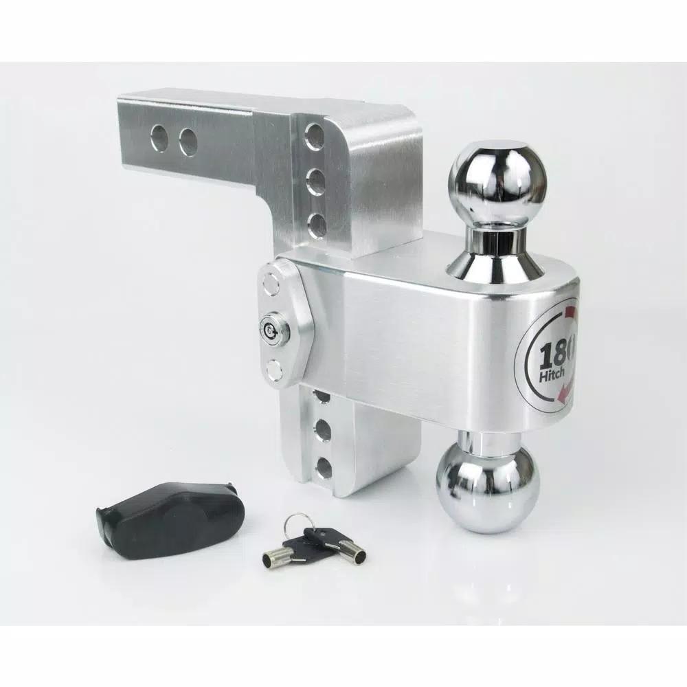 Weigh Safe 180 Hitch by Weigh Safe Chrome Tow Ball Edition Adjustable Ball Mount