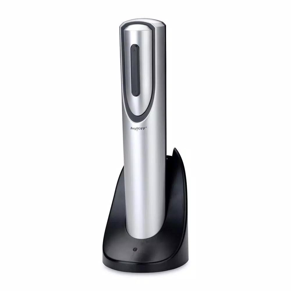 BergHOFF Geminis Electric Wine Opener with Charging Stand and Foil Cutter - Black