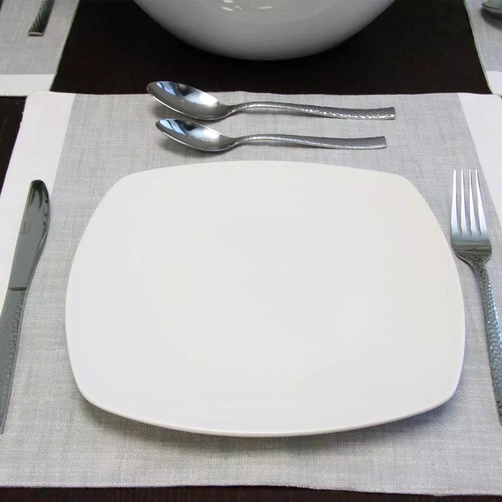 Gibson Royal Brighton 20-Piece 18/10 Stainless Steel Flatware Set, Hammered Design, Service for 10