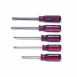 Wright Tool 5-Piece Screwdriver Set with Cloth Pouch thumbnail 1