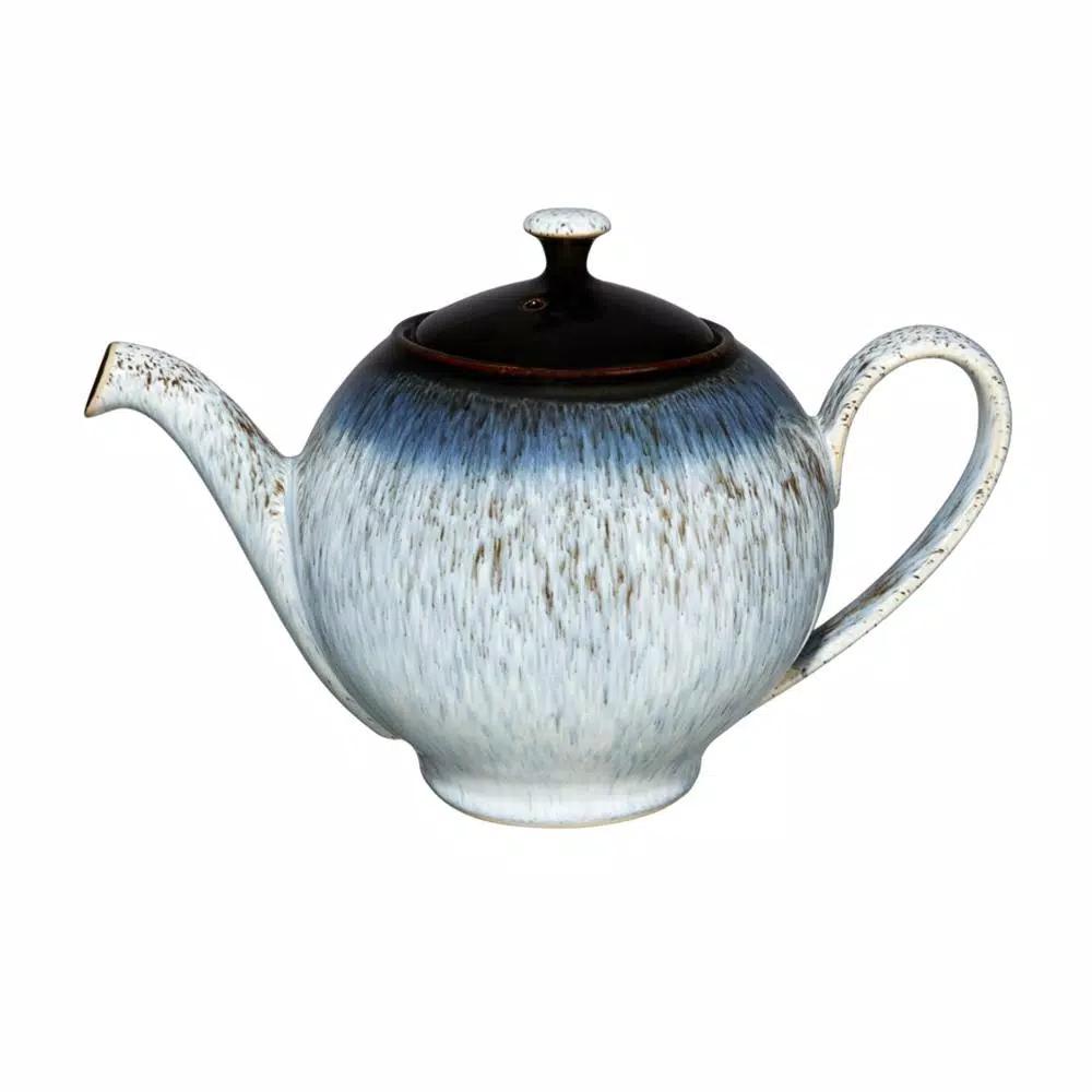 Denby Halo Teapot - Handcrafted Ceramic Serveware, 2.25 Pints