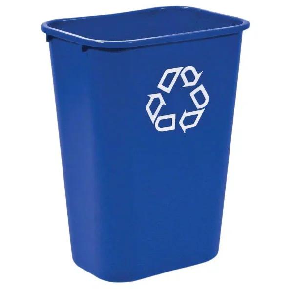 Rubbermaid 10.30 Gal. Blue Large Deskside Recycling Bin