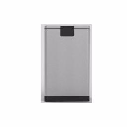 Innovaze 10.6 Gallon Brushed Stainless Steel Rectangular Step-On Trash Can with Fingerprint Resistant Finish thumbnail 5