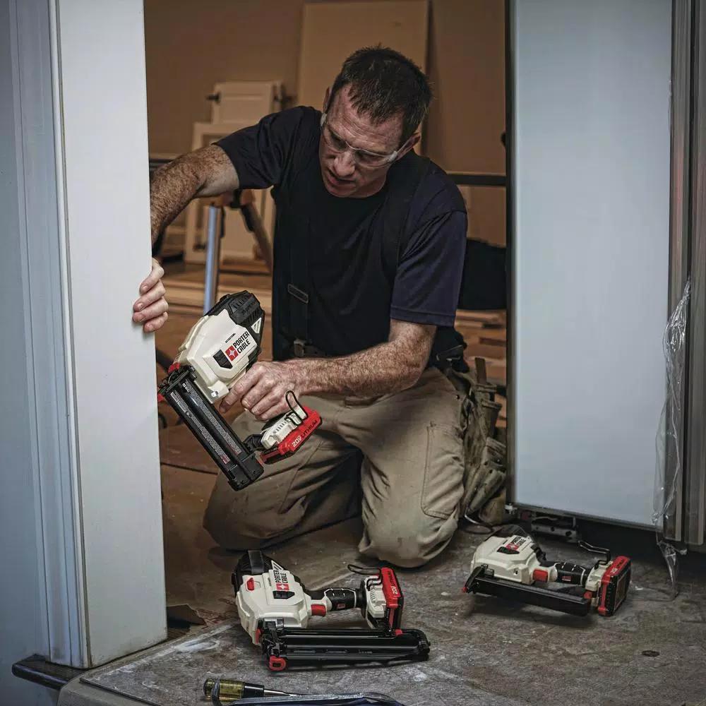 Porter-Cable 20V MAX 18-Gauge Cordless Brad Nailer Kit with 1.5 Ah Battery and Charger